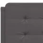 Bed with gray synthetic leather mattress 140x200 cm by vidaXL, Beds and slatted bases - Ref: Foro24-3208869, Price: 370,68 €,...