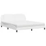 Bed with white synthetic leather mattress 180x200 cm by vidaXL, Beds and slatted bases - Ref: Foro24-3208881, Price: 434,26 €...