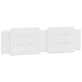 Bed with white synthetic leather mattress 180x200 cm by vidaXL, Beds and slatted bases - Ref: Foro24-3208881, Price: 434,26 €...
