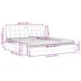 Bed with white synthetic leather mattress 180x200 cm by vidaXL, Beds and slatted bases - Ref: Foro24-3208881, Price: 434,26 €...