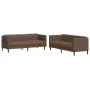 2-piece sofa set brown fabric by vidaXL, Sofas - Ref: Foro24-3209246, Price: 554,70 €, Discount: %
