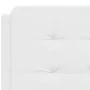 Bed with white synthetic leather mattress 140x190 cm by vidaXL, Beds and slatted bases - Ref: Foro24-3208860, Price: 405,05 €...