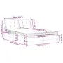 Cama con colchón cuero sintético blanco 140x190 cm de vidaXL, Camas y somieres - Ref: Foro24-3208860, Precio: 403,89 €, Descu...
