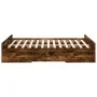 Cama con cajones madera de ingeniería roble ahumado 120x200 cm de vidaXL, Camas y somieres - Ref: Foro24-3280304, Precio: 137...