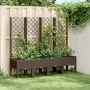 Pflanzgefäß mit braunem PP-Gitter 160x40x142 cm von vidaXL, Töpfe und Pflanzgefäße - Ref: Foro24-367935, Preis: 150,58 €, Rab...