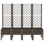 Pflanzgefäß mit braunem PP-Gitter 160x40x142 cm von vidaXL, Töpfe und Pflanzgefäße - Ref: Foro24-367935, Preis: 153,10 €, Rab...