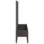 Planter with brown PP trellis 160x40x142 cm by vidaXL, Pots and planters - Ref: Foro24-367935, Price: 150,58 €, Discount: %