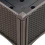 Planter with brown PP trellis 160x40x142 cm by vidaXL, Pots and planters - Ref: Foro24-367935, Price: 153,10 €, Discount: %