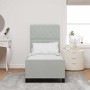 Estructura de cama Gris claro 80 x 200 cm Terciopelo