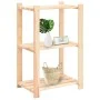 3-level shelf, 10 units, solid pine wood, 150 kg by vidaXL, Industrial shelving - Ref: Foro24-3051124, Price: 366,63 €, Disco...
