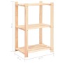 3-stöckiges Regal 10 Stück massives Zirbenholz 150 kg von vidaXL, Industrieregale - Ref: Foro24-3051124, Preis: 357,42 €, Rab...