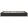 Estructura de cama madera de ingeniería y metal negro 120x200cm de vidaXL, Camas y somieres - Ref: Foro24-3279847, Precio: 12...