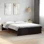 Engineered wood and black metal bed frame 140x200cm by vidaXL, Beds and slatted bases - Ref: Foro24-3279887, Price: 143,57 €,...