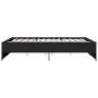 Bettgestell aus Holzwerkstoff und schwarzem Metall, 140 x 200 cm von vidaXL, Betten und Lattenroste - Ref: Foro24-3279887, Pr...