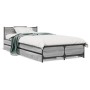 Cama con cajones madera de ingeniería gris Sonoma 75x190 cm de vidaXL, Camas y somieres - Ref: Foro24-3279975, Precio: 150,03...