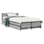 Sonoma gray engineered wood bed with drawers 75x190 cm by vidaXL, Beds and slatted bases - Ref: Foro24-3279975, Price: 148,24...