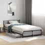 Cama con cajones madera de ingeniería gris Sonoma 75x190 cm de vidaXL, Camas y somieres - Ref: Foro24-3279975, Precio: 150,03...