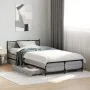 Sonoma gray engineered wood bed with drawers 75x190 cm by vidaXL, Beds and slatted bases - Ref: Foro24-3279975, Price: 148,24...