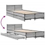 Cama con cajones madera de ingeniería gris Sonoma 75x190 cm de vidaXL, Camas y somieres - Ref: Foro24-3279975, Precio: 150,03...