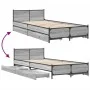 Sonoma gray engineered wood bed with drawers 75x190 cm by vidaXL, Beds and slatted bases - Ref: Foro24-3279975, Price: 148,24...
