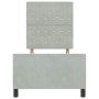 Estructura de cama Gris claro 80 x 200 cm Terciopelo
