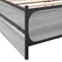 Cama con cajones madera ingeniería gris Sonoma 140x200 cm de vidaXL, Camas y somieres - Ref: Foro24-3279935, Precio: 188,08 €...