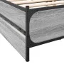 Sonoma gray engineered wood bed with drawers 140x200 cm by vidaXL, Beds and slatted bases - Ref: Foro24-3279935, Price: 185,8...