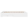 White engineered wood bed with drawers 140x200 cm by vidaXL, Beds and slatted bases - Ref: Foro24-3280384, Price: 179,56 €, D...