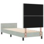 Estructura de cama Gris claro 80 x 200 cm Terciopelo