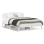 Bed frame with white pine wood headboard 120x190 cm by vidaXL, Beds and slatted bases - Ref: Foro24-3207234, Price: 183,12 €,...