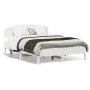 Bed frame with white pine wood headboard 120x190 cm by vidaXL, Beds and slatted bases - Ref: Foro24-3207234, Price: 180,57 €,...