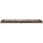 Estructura cama madera ingeniería metal marrón roble 100x200 cm de vidaXL, Camas y somieres - Ref: Foro24-845175, Precio: 58,...