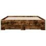 Cama con cajones madera de ingeniería roble ahumado 120x190 cm de vidaXL, Camas y somieres - Ref: Foro24-3280416, Precio: 173...