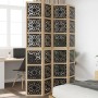 Divider screen 4 panels solid Paulownia wood brown black by vidaXL, Room dividers - Ref: Foro24-358804, Price: 143,75 €, Disc...