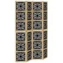 Divider screen 4 panels solid Paulownia wood brown black by vidaXL, Room dividers - Ref: Foro24-358804, Price: 141,07 €, Disc...