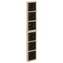 Divider screen 4 panels solid Paulownia wood brown black by vidaXL, Room dividers - Ref: Foro24-358804, Price: 143,75 €, Disc...