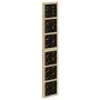 Divider screen 4 panels solid Paulownia wood brown black by vidaXL, Room dividers - Ref: Foro24-358804, Price: 141,07 €, Disc...