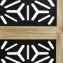 Divider screen 4 panels solid Paulownia wood brown black by vidaXL, Room dividers - Ref: Foro24-358804, Price: 141,07 €, Disc...