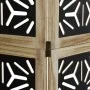 Divider screen 4 panels solid Paulownia wood brown black by vidaXL, Room dividers - Ref: Foro24-358804, Price: 141,07 €, Disc...