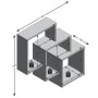 FMD Estantería de pared con 3 compartimentos color roble by FMD, Shelves and shelves - Ref: Foro24-428726, Price: 61,53 €, Di...