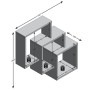 FMD Estantería de pared con 3 compartimentos color roble by FMD, Shelves and shelves - Ref: Foro24-428726, Price: 61,52 €, Di...