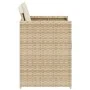 Sillas de jardín con cojines 4 uds ratán sintético beige de vidaXL, Sillas de jardín - Ref: Foro24-4007459, Precio: 184,67 €,...