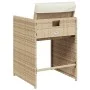 Sillas de jardín con cojines 4 uds ratán sintético beige de vidaXL, Sillas de jardín - Ref: Foro24-4007459, Precio: 184,67 €,...