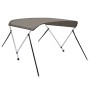 Toldo bimini de 2 arcos gris 179x156x93 cm de vidaXL, Cubiertas para almacenamiento de barcas - Ref: Foro24-94794, Precio: 11...