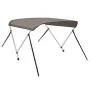 Toldo bimini de 2 arcos gris 179x156x93 cm de vidaXL, Cubiertas para almacenamiento de barcas - Ref: Foro24-94794, Precio: 10...