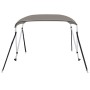 Toldo bimini de 2 arcos gris 179x156x93 cm