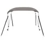 Toldo bimini de 2 arcos gris 179x156x93 cm de vidaXL, Cubiertas para almacenamiento de barcas - Ref: Foro24-94794, Precio: 10...