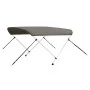 Toldo bimini de 2 arcos gris 179x156x93 cm de vidaXL, Cubiertas para almacenamiento de barcas - Ref: Foro24-94794, Precio: 10...