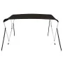 Black 3-arch bimini top 182x184x136 cm by vidaXL, Boat storage covers - Ref: Foro24-94804, Price: 140,03 €, Discount: %