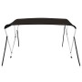 Toldo bimini de 3 arcos negro 182x184x136 cm